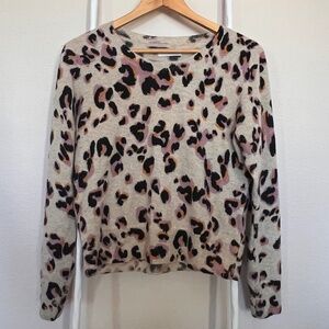 NAADAM 100% Cashmere Animal Print Multicolor Sweater Size M